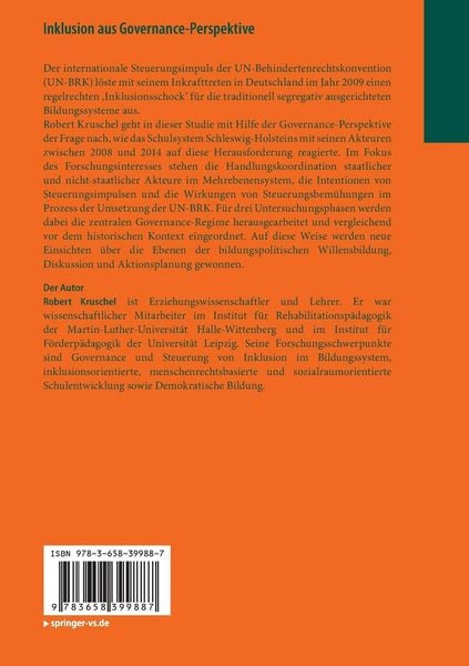 Produktbild: Inklusion aus Governance-Perspektive