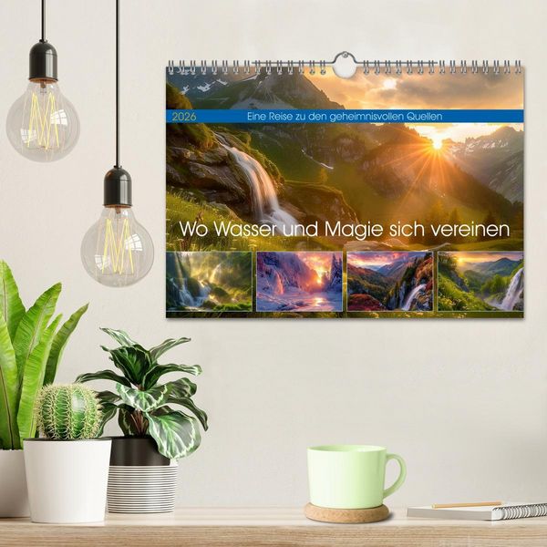 Produktbild: Wo Wasser und Magie sich vereinen (Wandkalender 2026 DIN A4 quer), CALVENDO Monatskalender