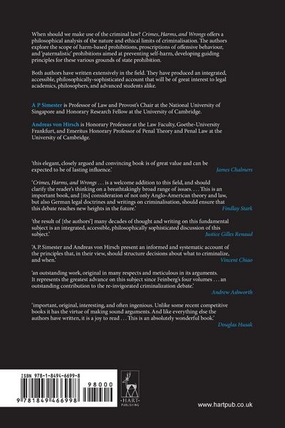 Produktbild: Crimes, Harms, and Wrongs