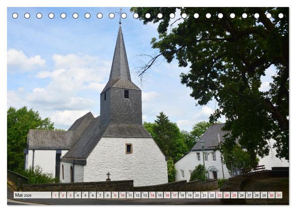 Produktbild: Kirchen und Kapellen rund um Simmerath (Tischkalender 2026 DIN A5 quer), CALVENDO Monatskalender