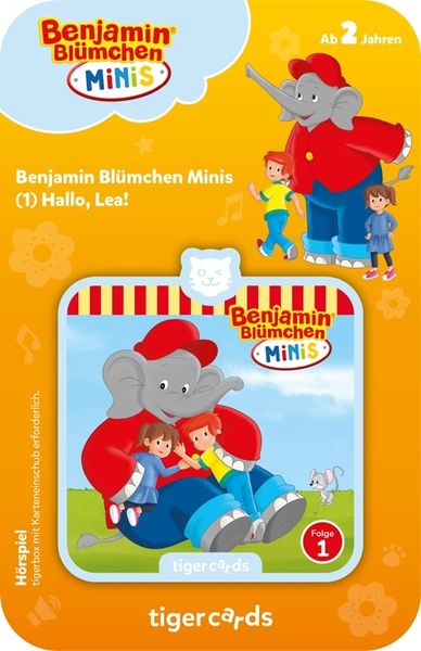 Produktbild: Tiger Media - Tigercards - Benjamin Blümchen Minis - Hallo Lea