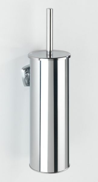 Produktbild: WC-Garnitur Mod. Basic, geschlossen, aus rostfreiem, gl&auml;nzendem Edelstahl