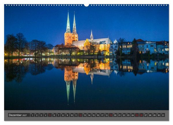 Produktbild: Die Hansestadt L&uuml;beck (hochwertiger Premium Wandkalender 2027 DIN A2 quer), Kunstdruck in Hochglanz