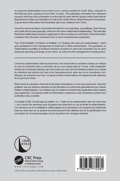 Produktbild: Mathematical Modelling of Sediment Transport and Deposition in Reservoirs - Guidelines and Case Studies / Mod&eacute;lisation Math&eacute;matique du Transport et des D&eacute;p&ocirc;ts de S&eacute;diments dans les R&eacute;servoirs - Lignes Directrices et &Eacute;tudes de Cas