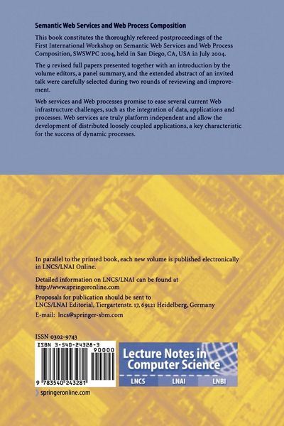Produktbild: Semantic Web Services and Web Process Composition