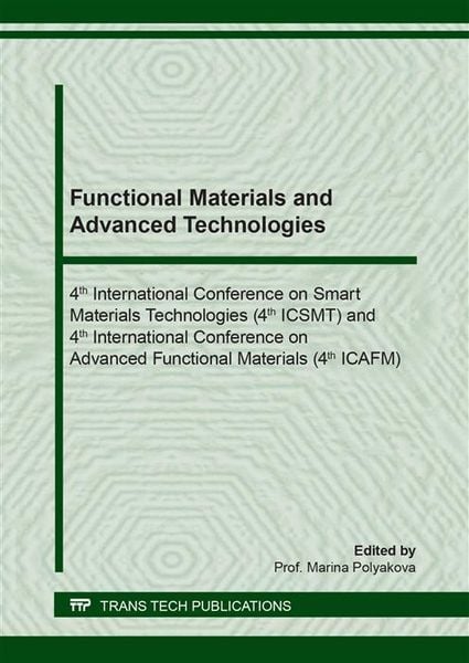Produktbild: Functional Materials and Advanced Technologies