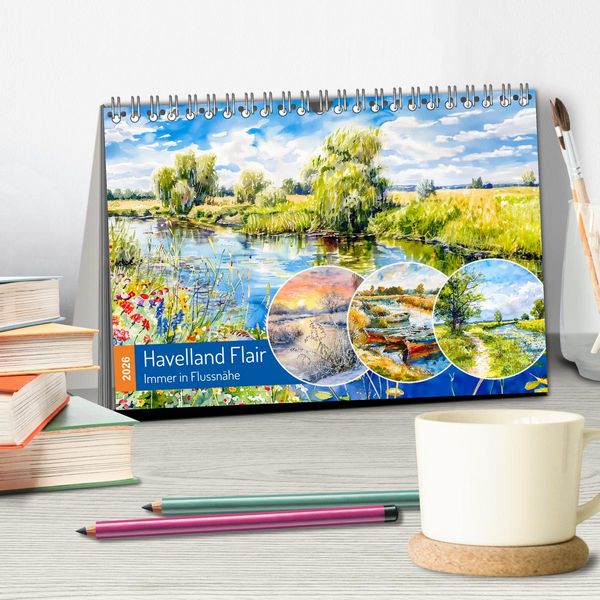Produktbild: Havelland Flair - Immer in Flussn&auml;he (Tischkalender 2026 DIN A5 quer), CALVENDO Monatskalender