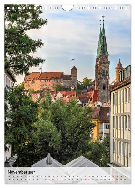 Produktbild: N&uuml;rnberg in Hochformat (Wandkalender 2027 DIN A4 hoch), CALVENDO Monatskalender