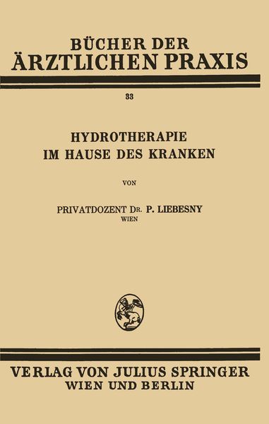 Produktbild: Hydrotherapie im Hause des Kranken