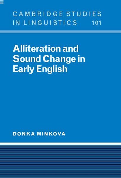 Produktbild: Alliteration and Sound Change in Early English