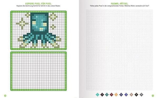 Produktbild: Pixel-Malbuch f&uuml;r Minecrafter &ndash; Biome Spezial - &Uuml;ber 70 Pixel-Ausmalbilder aus der Minecraft-Welt
