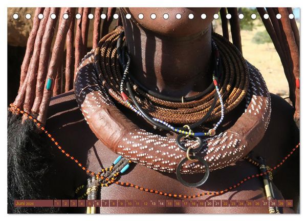 Produktbild: Himba - Der Schmuck der sch&ouml;nen Frauen (Tischkalender 2026 DIN A5 quer), CALVENDO Monatskalender