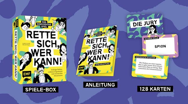 Produktbild: Kartenspiel: Rette sich, wer kann! &ndash; Das Diskussions-Spiel