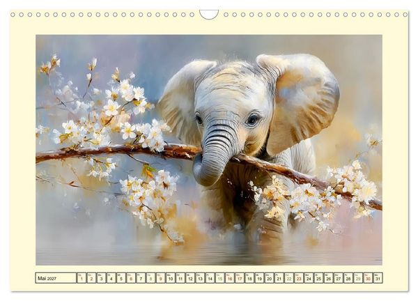 Produktbild: Wunder der Savanne. Afrikas Tierkinder im Licht der Sonne (Wandkalender 2027 DIN A3 quer), CALVENDO Monatskalender