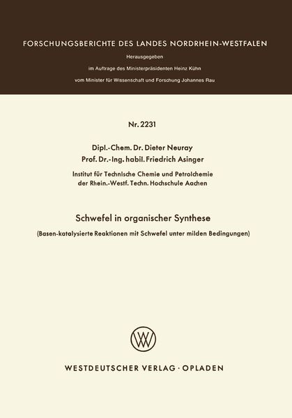 Produktbild: Schwefel in organischer Synthese