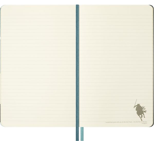 Produktbild: Moleskine Der Herr der Ringe Notizbuch Aragorn limitierte Ausgabe, L/A5, liniert, fester Einband
