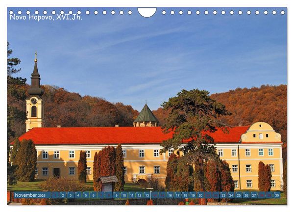 Produktbild: Serbien - Das Land der Kl&ouml;ster (Wandkalender 2026 DIN A4 quer), CALVENDO Monatskalender