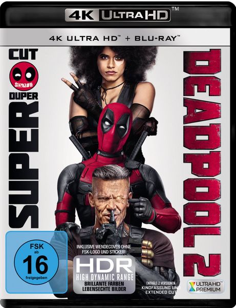 Produktbild: Deadpool 2 (4K Ultra HD) (2 BR4K) (+2 BRs)