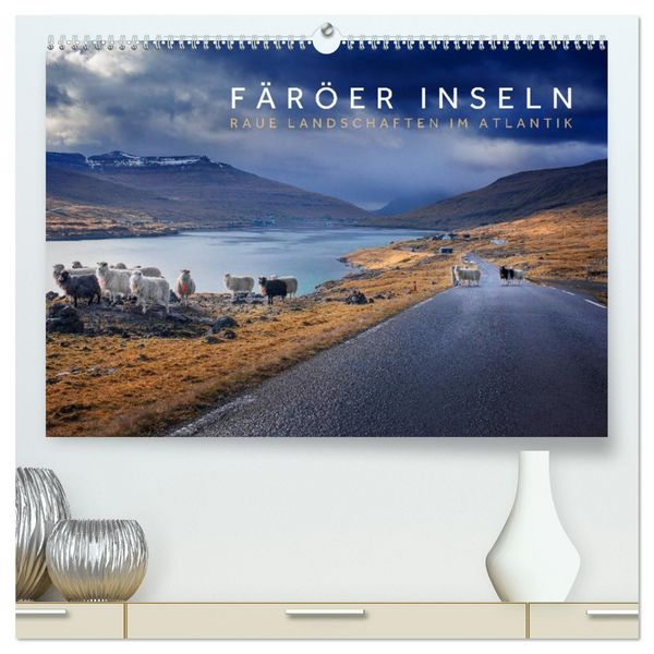 Produktbild: F&auml;r&ouml;er Inseln - Raue Landschaften im Atlantik (hochwertiger Premium Wandkalender 2026 DIN A2 quer), Kunstdruck in Hochglanz