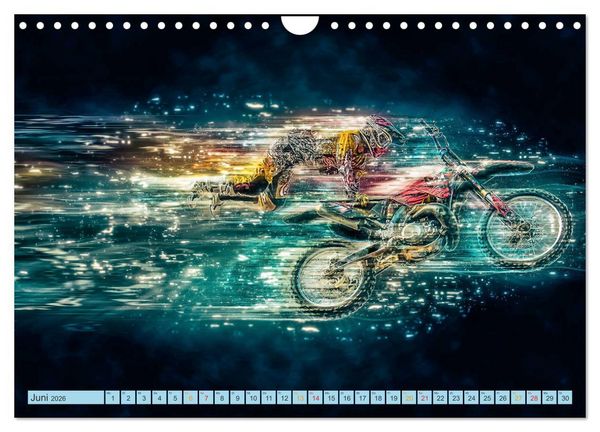 Produktbild: Motocross - extrem cool (Wandkalender 2026 DIN A4 quer), CALVENDO Monatskalender