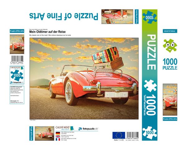 Produktbild: CALVENDO Puzzle Mein Oldtimer auf der Reise | 1000 Teile Lege-Gr&ouml;&szlig;e 64x48cm Foto-Puzzle f&uuml;r gl&uuml;ckliche Stunden