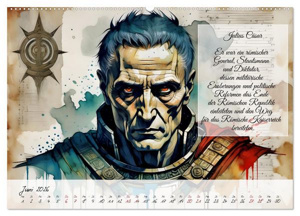 Produktbild: Legend&auml;re Ikonen der Geschichte (Wandkalender 2026 DIN A2 quer), CALVENDO Monatskalender