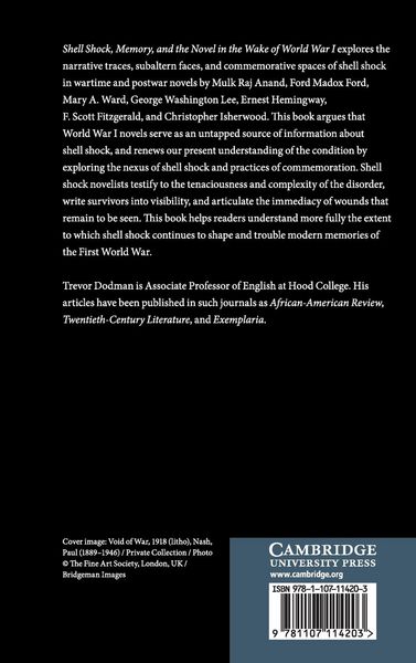 Produktbild: Shell Shock, Memory, and the Novel in the Wake of World War I