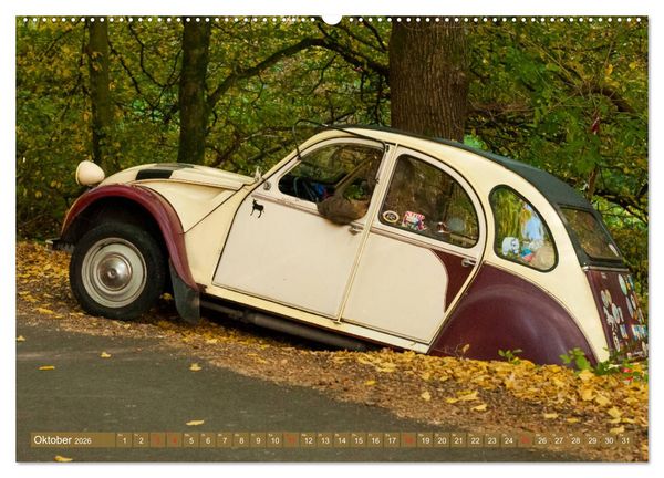 Produktbild: Die Ente ist sicher - Fahrspa&szlig; mit 2 CV Dolly (hochwertiger Premium Wandkalender 2026 DIN A2 quer), Kunstdruck in Hochglanz