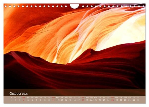 Produktbild: Lights and Colours of the Antelope Canyon (Wall Calendar 2026 DIN A4 landscape), CALVENDO 12 Month Wall Calendar