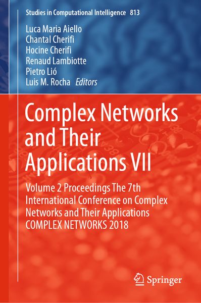 Produktbild: Complex Networks and Their Applications VII