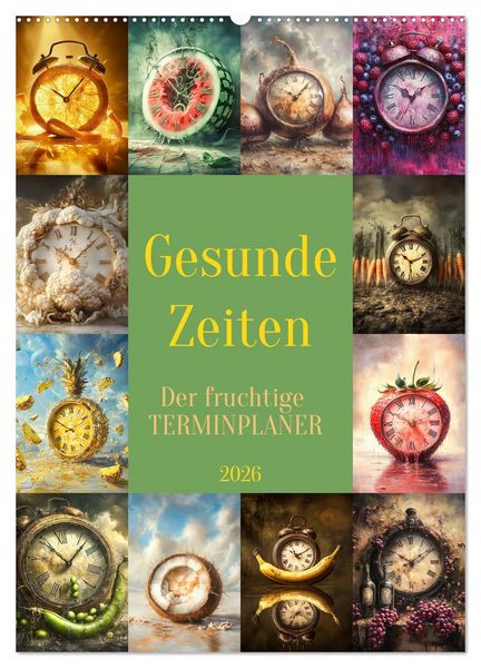 Gesunde Zeiten (Wandkalender 2026 DIN A2 hoch), CALVENDO Monatskalender