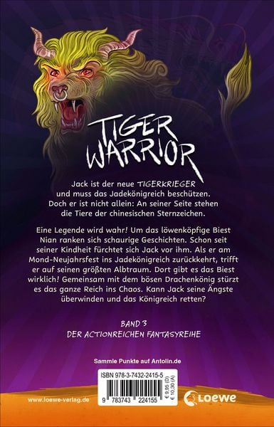Produktbild: Tiger Warrior (Band 3) - Die Legende vom L&ouml;wendrachen