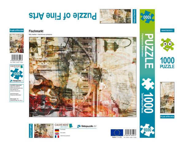 Produktbild: CALVENDO Puzzle Fischmarkt | 1000 Teile Lege-Gr&ouml;&szlig;e 64x48cm Foto-Puzzle f&uuml;r gl&uuml;ckliche Stunden