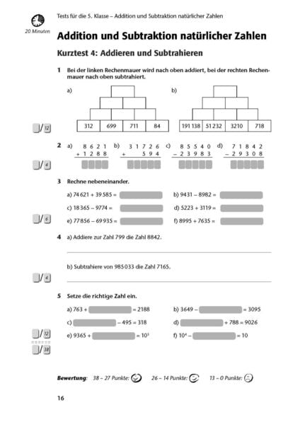 Produktbild: Fit in Test und Klassenarbeit &ndash; Mathematik 5./6. Klasse Gymnasium