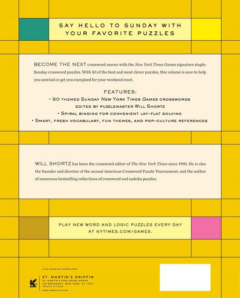 Produktbild: New York Times Games Sunday Crosswords Volume 1: 50 Sunday Puzzles