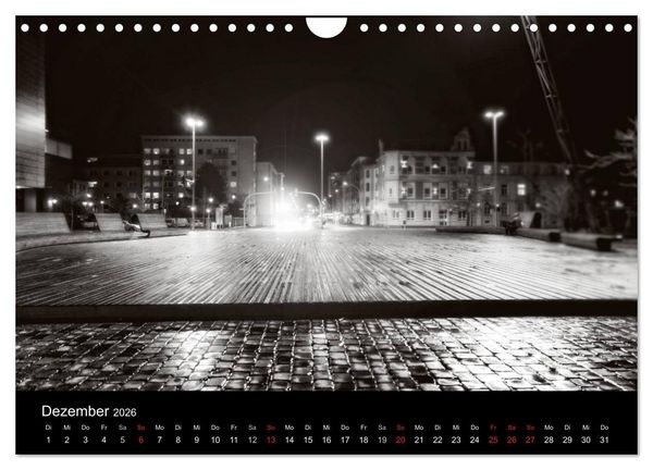 Produktbild: Bremerhaven - Blickpunkte Schwarzwei&szlig; (Wandkalender 2026 DIN A4 quer), CALVENDO Monatskalender