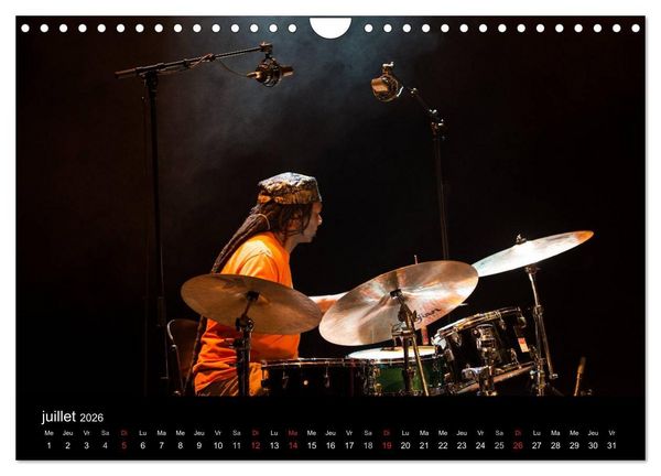 Produktbild: Jazz drums (Calendrier mural 2026 DIN A4 vertical), CALVENDO calendrier mensuel