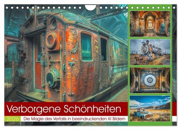 Verborgene Schönheiten (Wandkalender 2026 DIN A4 quer), CALVENDO Monatskalender