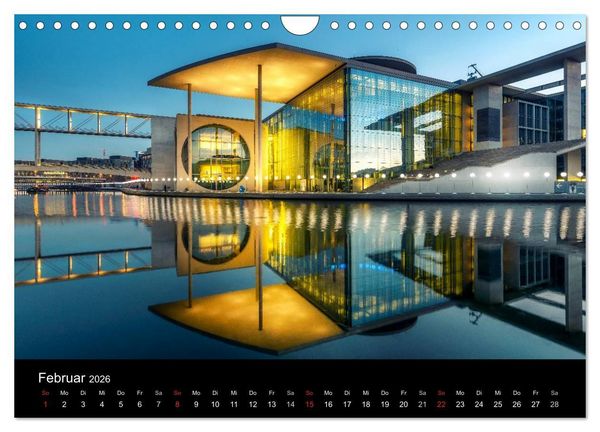 Produktbild: Berlin City bei Nacht (Wandkalender 2026 DIN A4 quer), CALVENDO Monatskalender