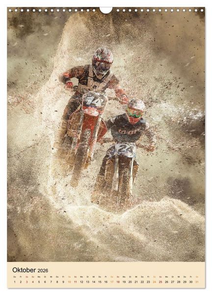 Produktbild: Motocross - Sport der Extreme (Wandkalender 2026 DIN A3 hoch), CALVENDO Monatskalender