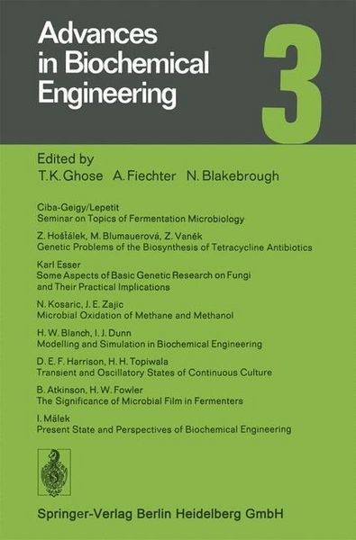 Produktbild: Advances in Biochemical Engineering