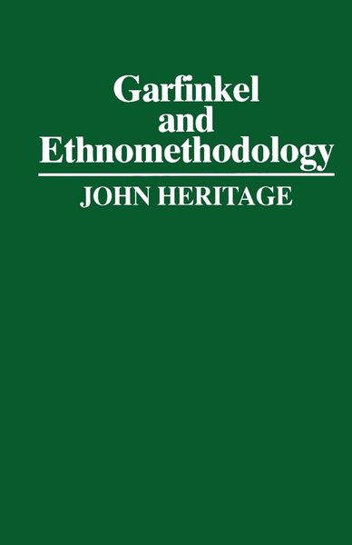 Produktbild: Garfinkel and Ethnomethodology