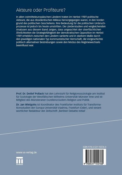 Produktbild: Akteure oder Profiteure?
