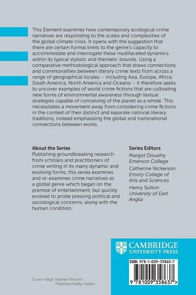 Produktbild: Crime Fiction and Ecology