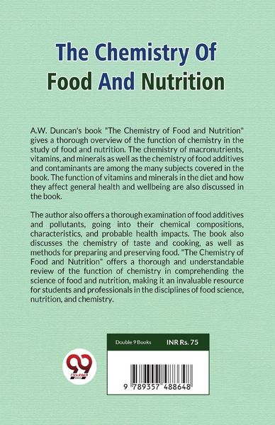 Produktbild: The Chemistry Of Food And Nutrition