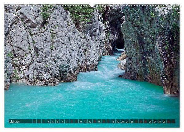 Produktbild: Slowenien - Soca Tal (hochwertiger Premium Wandkalender 2026 DIN A2 quer), Kunstdruck in Hochglanz