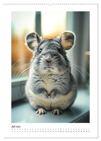 Produktbild: Waurick, K: Knuddlige Chinchillas (hochwertiger Premium Wand