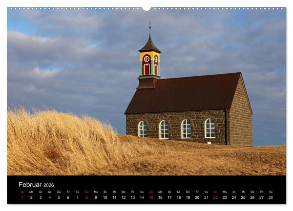 Produktbild: Island - Iceland (hochwertiger Premium Wandkalender 2026 DIN A2 quer), Kunstdruck in Hochglanz