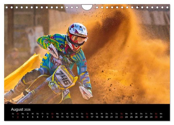 Produktbild: Motocross Kalender - Emotionen auf 2 R&auml;dern (Wandkalender 2026 DIN A4 quer), CALVENDO Monatskalender