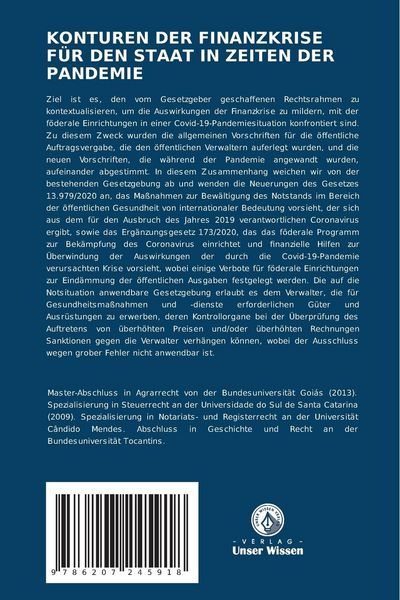 Produktbild: Konturen der Finanzkrise f&uuml;r den Staat in Zeiten der Pandemie